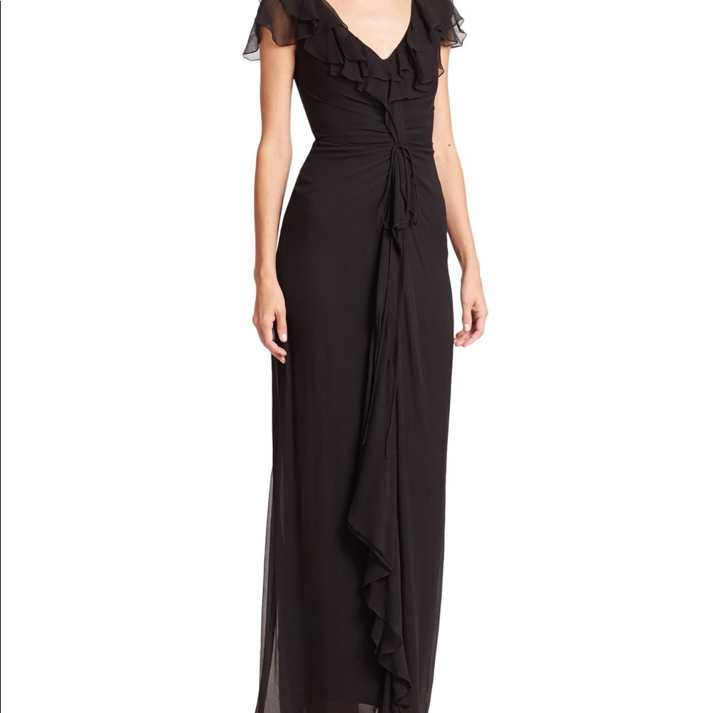 carolina herrera silk chiffon dress